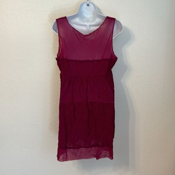 Free People Lace and Mesh Babydoll Mini Dress Large - Picture 7 of 7